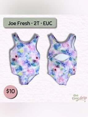 Joe Fresh Toddler One-Piece Swimsuit (Size 2T)